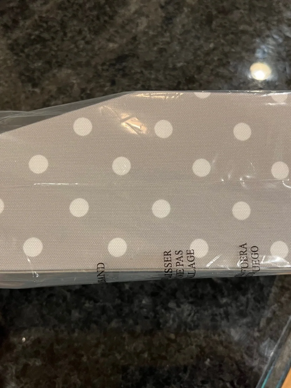 PB Teen Jane Beauty Collection 8 Compartment Organizer Grey and White Polka Dot